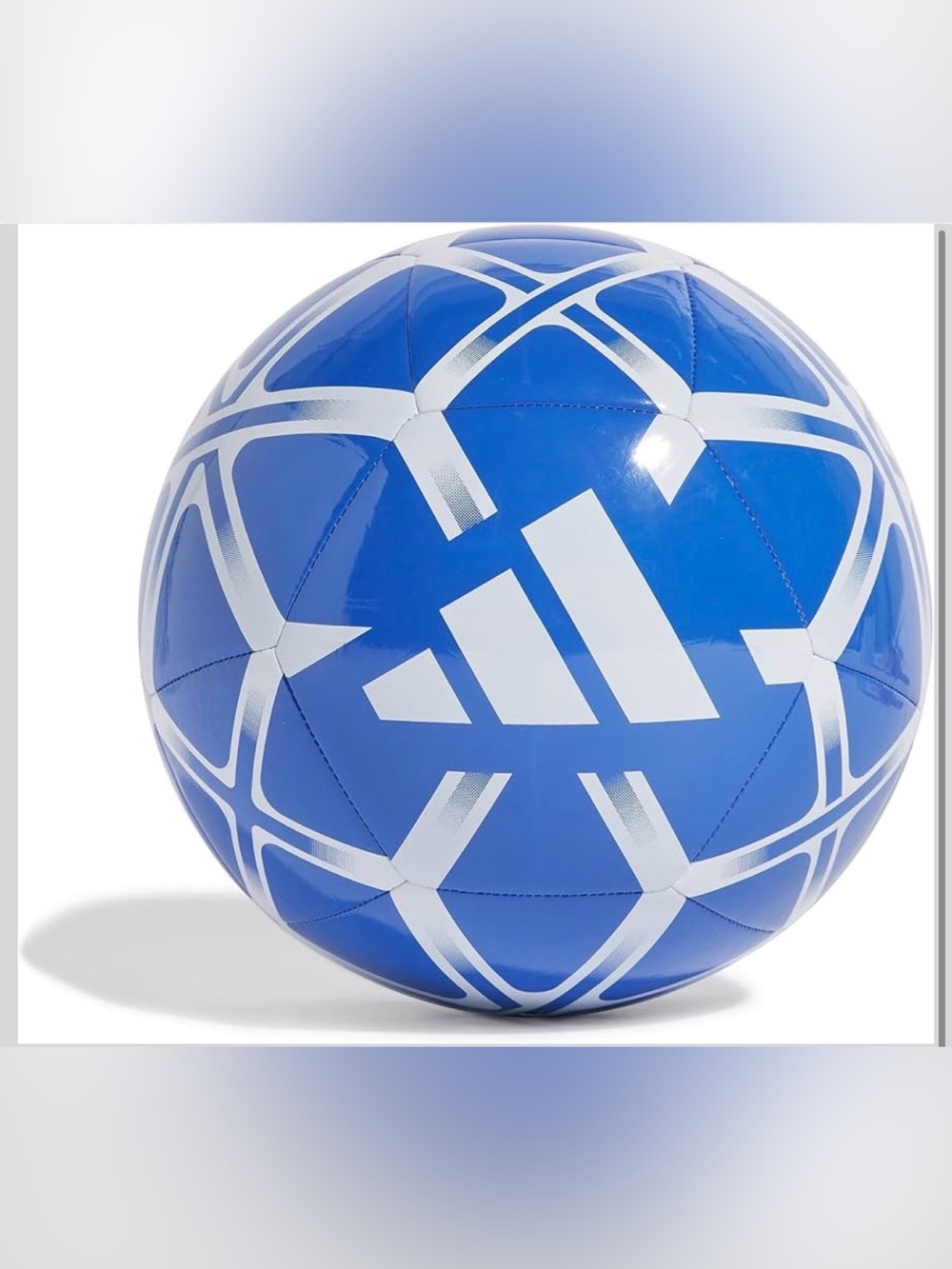 adidas Starlancer Club Size 5 Soccer Ball Blue/White